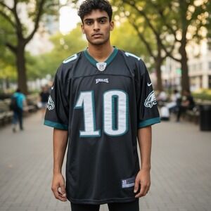 Desean Jackson #10 Philadelphia Eagles Adult Black Reebok NFL Replica Jersey‎ 48